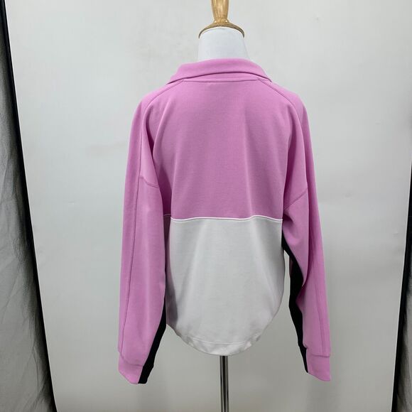 DKNY Sport Sweatshirt Womens M Medium Half Zip Pullover Colorblock Sweater - Picture 3 of 13